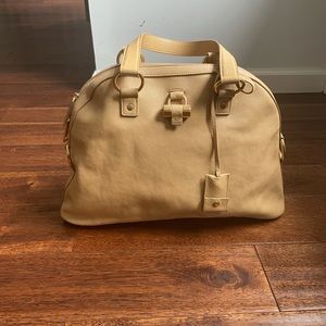 YSL Large Nude Muse Satchel Bag New w tags